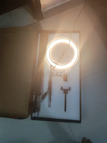 Ring Light with Foldable Stand and Phone Holder - Good Condition
