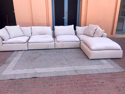 Cloud feather 🪶 filled Marina Home Luscious Sofa Sets with footstool