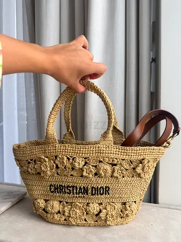 Authentic Dior riviera raffia bag