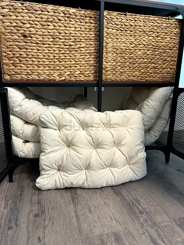 IKEA KUDDARNA Back cushion, outdoor, light grey-beige Set of 6
