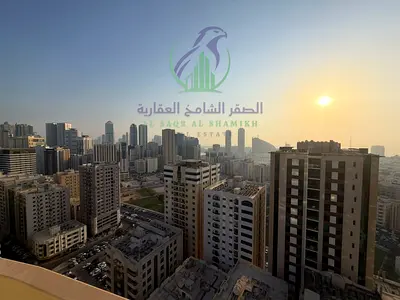 شقة 3 غرف وصالة للإيجار في المجاز 3 | تكييف وموقف مجاني | بلكونة | جيم ومسبح | شهر مجاني