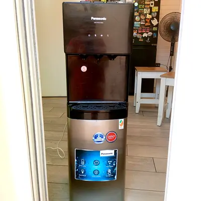 Panasonic freestanding water dispenser - hot & cold, stainless finish