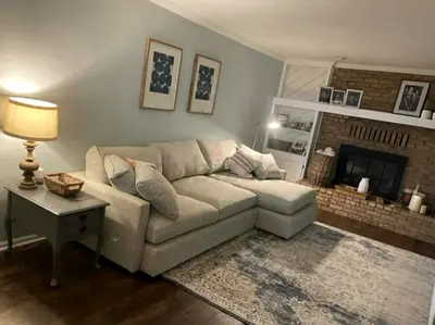 Crate&Barrel Lounge Deep feather filled L Shape Sofa