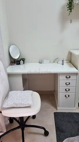 IKEA VEBJÖRN Desk / Vanity Table (Off-White/Beige) – Discontinued Classic