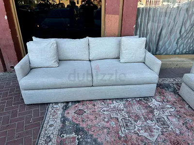 Stylish Modren Living room Crate&Barrel 3 plus two Sofa Beige Brand New