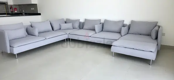 Perfect Condition Ikea Sodhremn Ushape Sofa light gray
