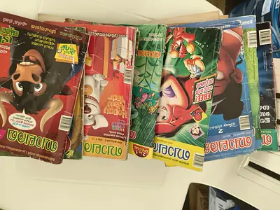 Malayalam Children's story/magazine books -Balarama (used) (Single book for 5 DHS)(Total-50)
