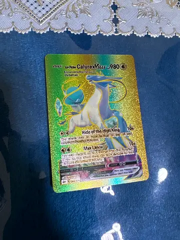 Rare Pokemon Rainbow Ice Rider Calyrex Vmax limited edition