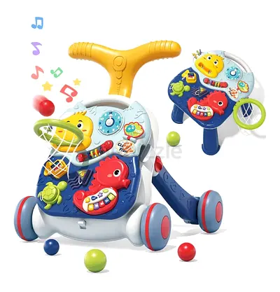 Multifunctional Baby Walker and Activity Table