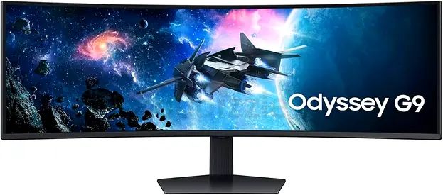 SAmsung Odyssey CG9 49 Inch Gaming Monitor 240Hz DQHD 5120x1440 1ms G-Sync Curved Ultrawide