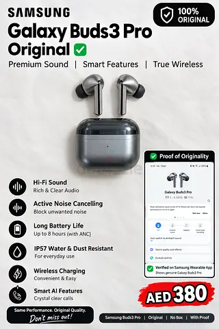 Samsung Galaxy Buds3 Pro - Original, Excellent Condition