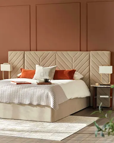 Brand New beige colour 200*200 super size king bed