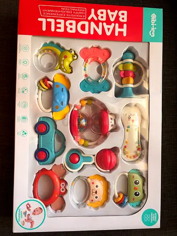 Set of 12 Baby Handheld Rattles & Teethers - New in Box