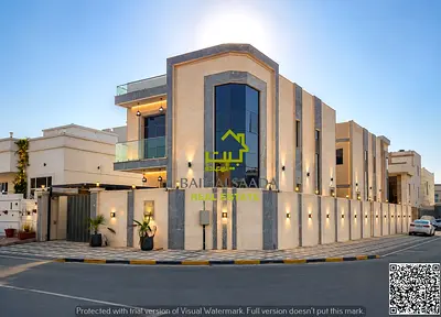 كورنر فيلا ( تشمل الماء والكهرباء ) مقابل الخدمات مباشره, دقيقه الي محمد بن زايد, تملك حر
