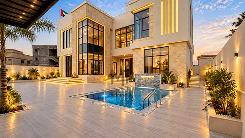 Own a freehold, super-deluxe finished villa in Ajman at an attractive price—with no annual fees and ready for immediate occupancy (first resident).
