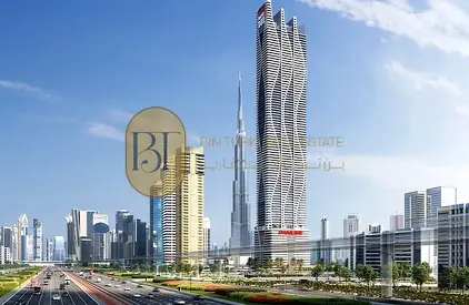 إطلالة على برج خليفة | مفروشة بالكامل | عائد استثماري مرتفع | طابق مرتفع | إطلالة على القناة
