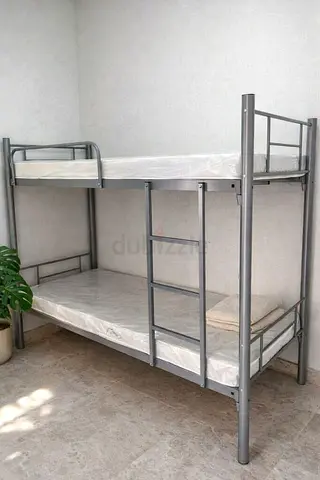 Metal Bunk Bed Frame with Mattresses — Good quality