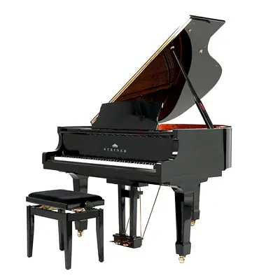 BRAND NEW STEINER HG-152E GRAND PIANO – POLISHED BLACK