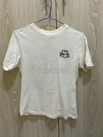 White Vans Off The Wall Logo T-shirt - Men’s Casual Tee, Size S