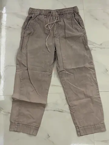 Casual grey drawstring jogger pants