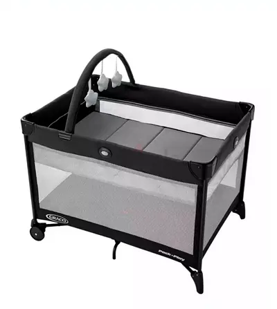 Graco Pack 'n Play / Portable Baby Playard with Mobile - Grey