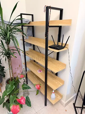 PAN Home 5-Tier Industrial Bookshelf / Display Shelf - Like New
