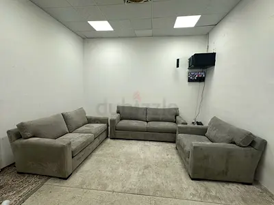 As perfect condition crate&barrel 6 seater sofa