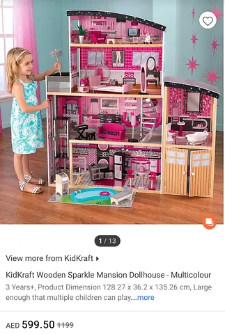 KidKraft Wooden Sparkle Mansion Dollhouse .