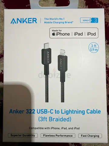 Anker 3ft USB-C to Lightning Braided Cable (MFi, Fast Charging)
