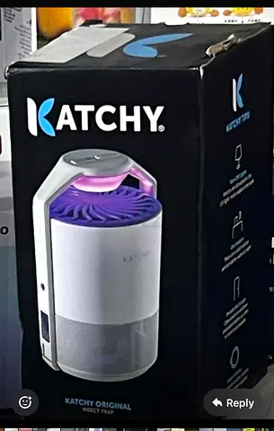 Katchy Indoor Insect Trap & Flying Bug Catcher | UV Light & Sticky Glue Board (Brand New)