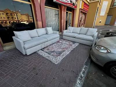 Looks great Condition Crate&Barrel Lounge Deep feather filled Sofa Beige