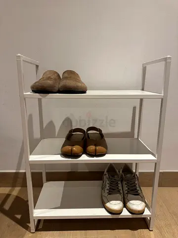 White Jonaxel IKEA 3-Tier Shoe Rack