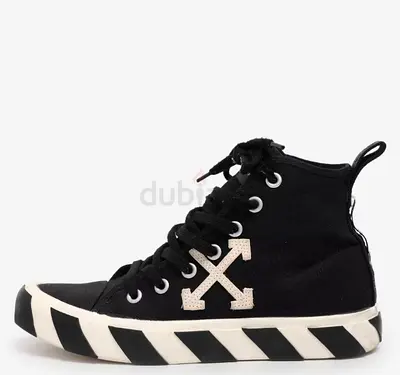 Authentic Off-White Mid Top Vulcanized Sneakers Size 40