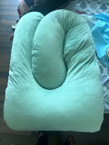 Large U-shaped Nursing / Maternity Pillow in Mint Green - Good Condition