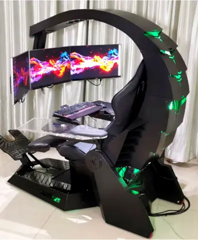 Scorpion gaming chair with screen
