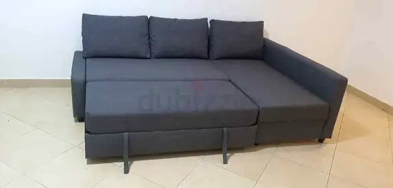 IKEA L shap Sofa store cum bed you can fix the storage lift