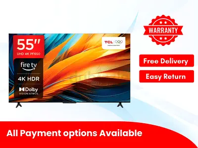 TCL 55 Inch TV | PF650 Series | 4K Ultra HD Smart LED Fire TV | HDR | Dolby Audio | 55PF650 | 2023
