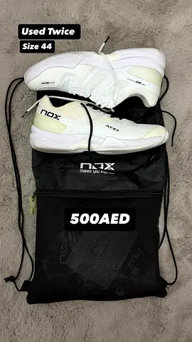 Almost-new NOX Indoor Court Shoes (Size 44) with Bag