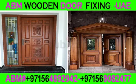 Wooden Door Fixing and polishing Maintenance Work Dubai in Ajman Sharjah UAE