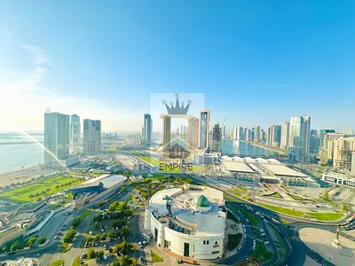 Spacious apartment with full sea view, big balcony, gym, swimming pool, free wardrobes to master bedroom, maintenance, free, easy exit to dubai