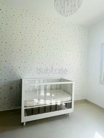 Pottery Barn White Baby Crib with Mattress - and brand new conversion kit