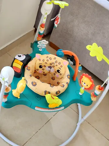Fisher Price - Jumperoo - Baby activity jumper with toys and cushioned seat - gently used