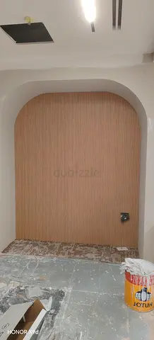 Wooden Slatted Wall Panel / Decorative Wall panel fixing