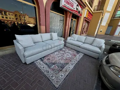 Top quality Crate&Barrel Lounge Deep feather 🪶 filled Sofa Beige 3+2