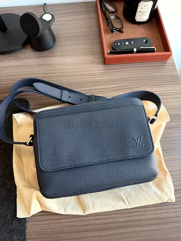 Blue LV messenger bag men