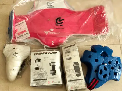 taekwondo Martial Arts Protective Gear Set - Chest, Shin, Forearm, Groin Guards