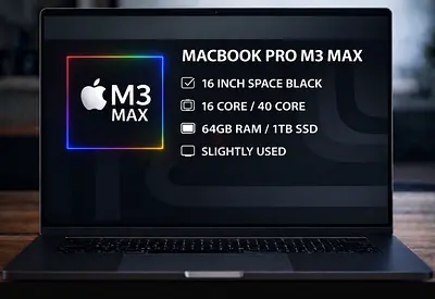 MacBook Pro M3 Max 64GB RAM | 1TB SSD - 16-inch