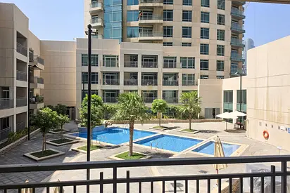 POOL VIEW | UNFURNISHED | VACANT 1BR + STUDY