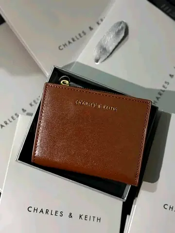 Charles & Keith Brown Leather Wallet
