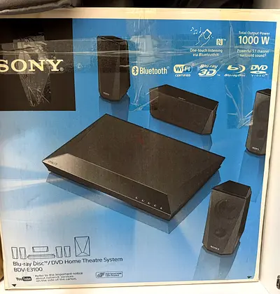 Sony Blu-ray 5.1 Home Theater System BDV-E3100 - Boxed